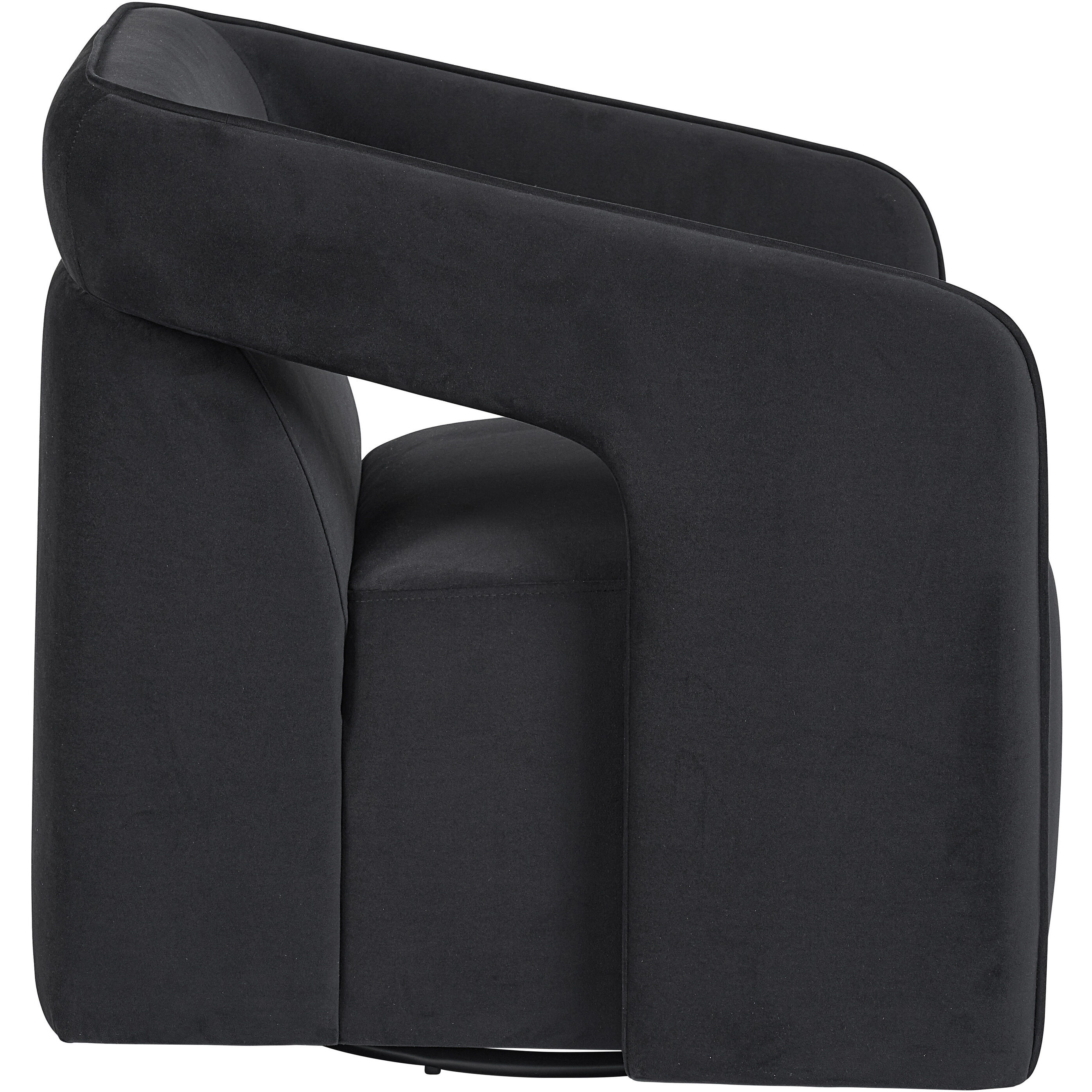 Kendrick Abbington Black Swivel Lounge Chair